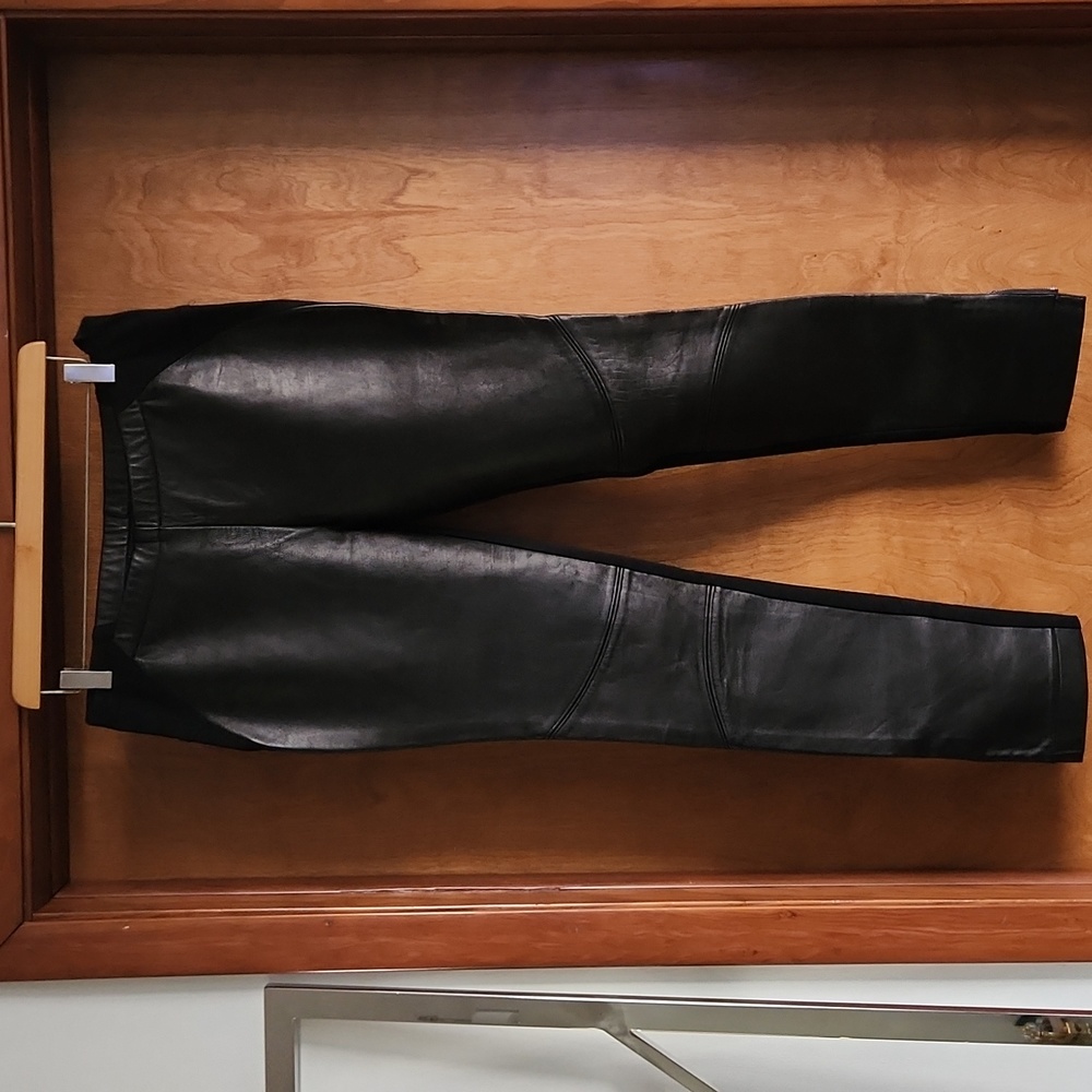 Real leather leggings, stretch, size L, Yoana Baraschi, very good condition